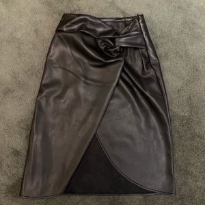 Lucy Paris Faux leather skirt